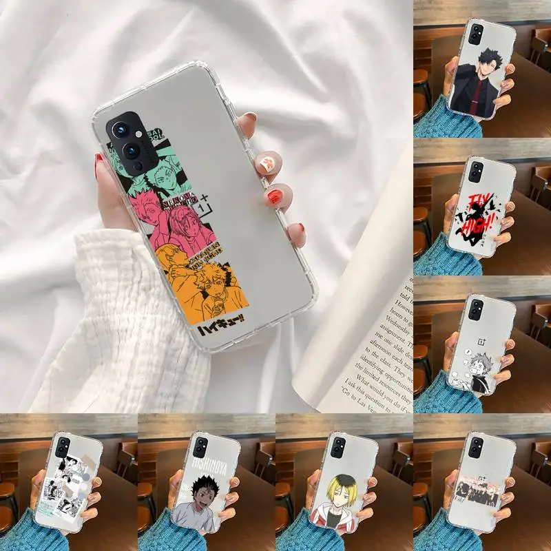 

haikyuu Poster volleyball Phone Case Transparent For OnePlus MEIZU MEITU M 7 8 9 16 17 T PRO XS moible bag