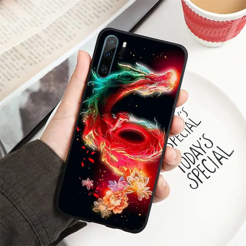 

Dragon chinese style cool design Phone Case For huawei p30 p40 p20 lite pro p smart 2019 2020 nova 6 7 se pro 5t cover