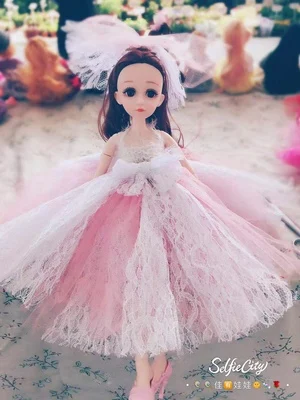 Новинка, 42 см, Bjd кукла, 24 шарика, шарнирная кукла, сделай сам, куклы с макияжем для девочек, обнаженное тело, кудрявые прямые волосы, 3D глаза, куклы, игрушки для девочек,игрушки куклы игрушки для девочек лол куклы