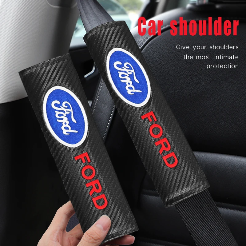 

1/2PCS Car Seat Belt Protective Cover Car Shoulder Pads Accessories For Ford MK2 3 MK3 Focus 2 MK4 ST Fusion Suit Fiesta Ranger