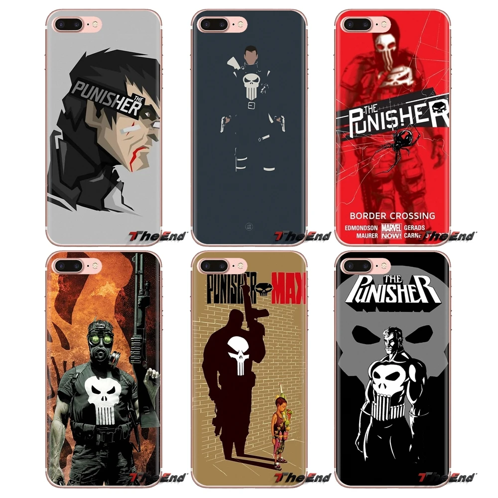Marvel Punisher Frank Castle For Huawei Mate Honor 4C 5C 5X 6X 7 7A 7C 8 9 10 8C 8X 20 Lite Pro Soft Transparent Cases Covers |