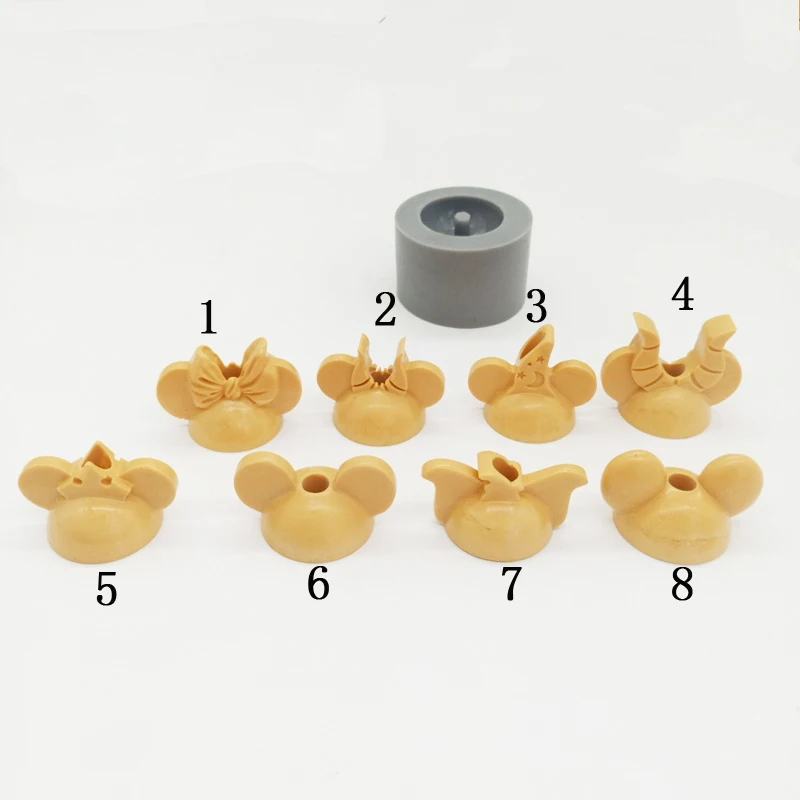 KLM ручная работа головы мыши эпоксидная форма силиконовая соломенная головка
