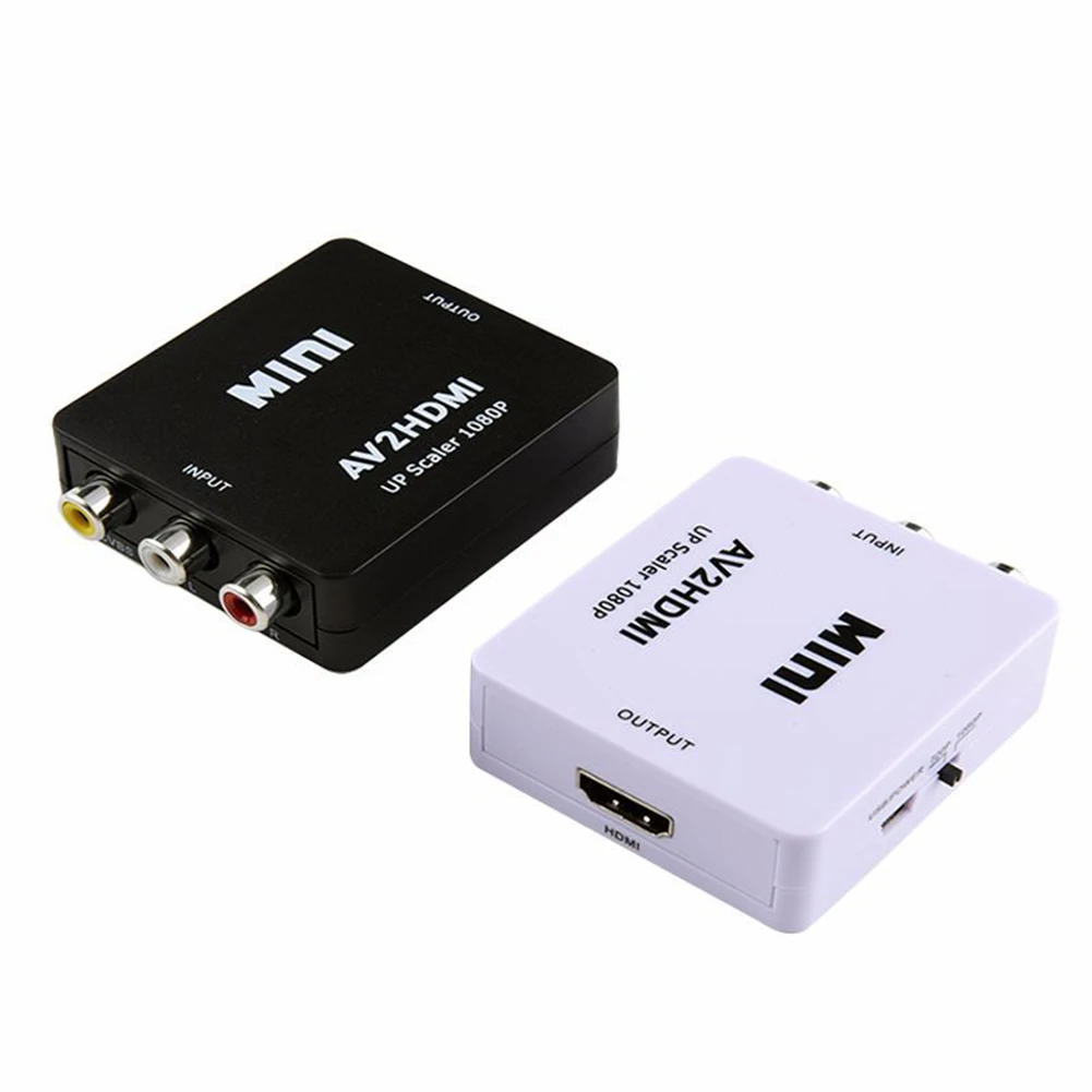 Мини аудиоконвертер 2AV 1080p вход в AV rca CVBS выходной адаптер для Xbox DVD ПК проектора