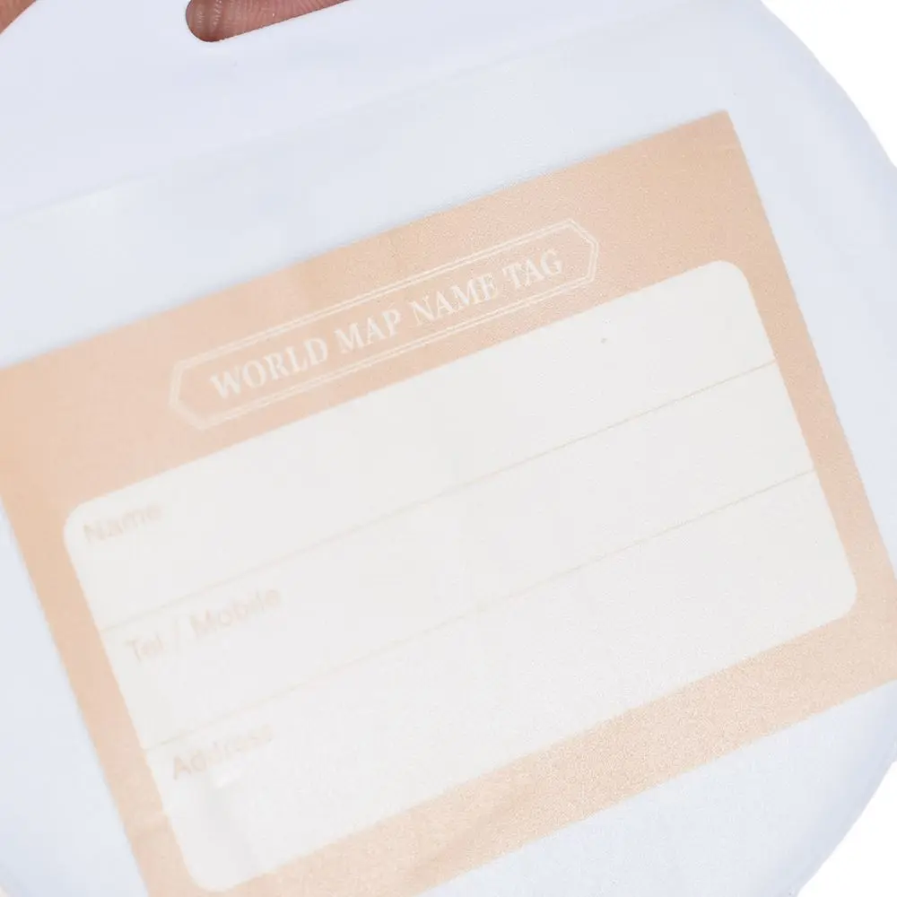 Модная бирка для багажа с картой Женские аксессуары путешествий силиконовый