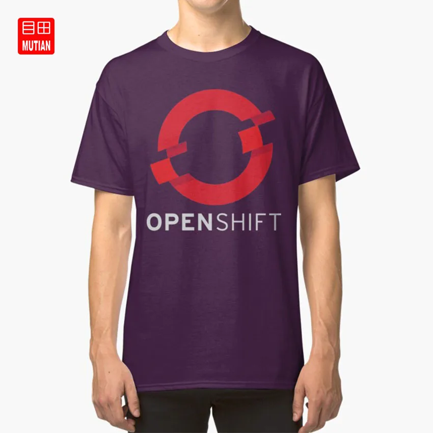 Белая текстовая футболка Openshift программируемая go java kotlin geek devops ansible redhat linux windows |