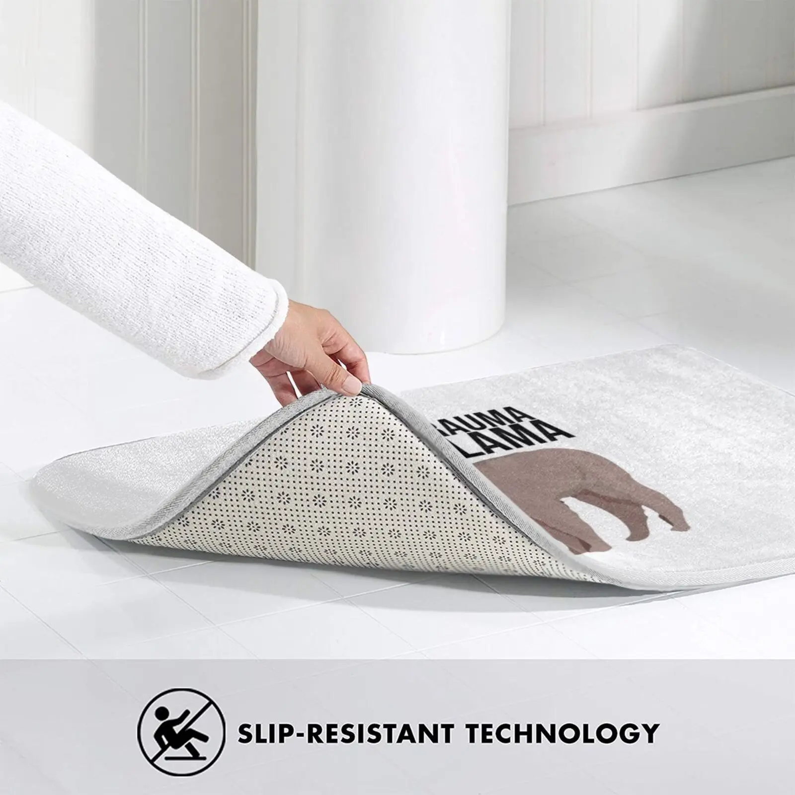 Забавная медсестринская лама альпака подарок мягкий нескользящий коврик