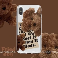 cartoon dog phone case for apple iphone 13 12 11 pro max 12 mini 11 x xs max xr 8 7 plus se 2020 cover transparent shell coque