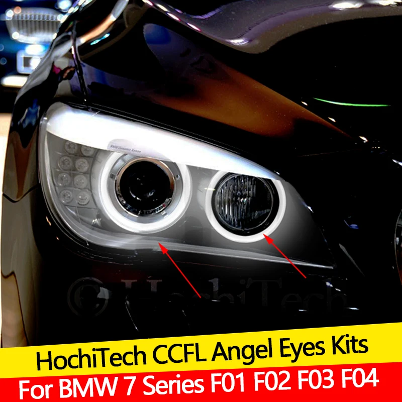 Комплект глаз ангела CCFL кольцо с теплым белым ореолом для BMW 7 Series F01 F02 F03 F04 730d 740d 740i