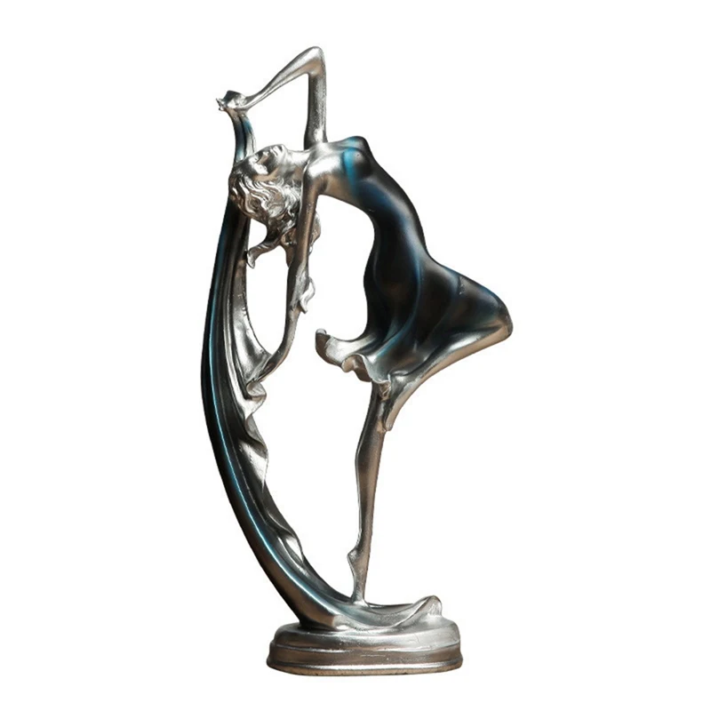 Балерина для девочек танцевальная статуя из смолы элегантная фигура креативное