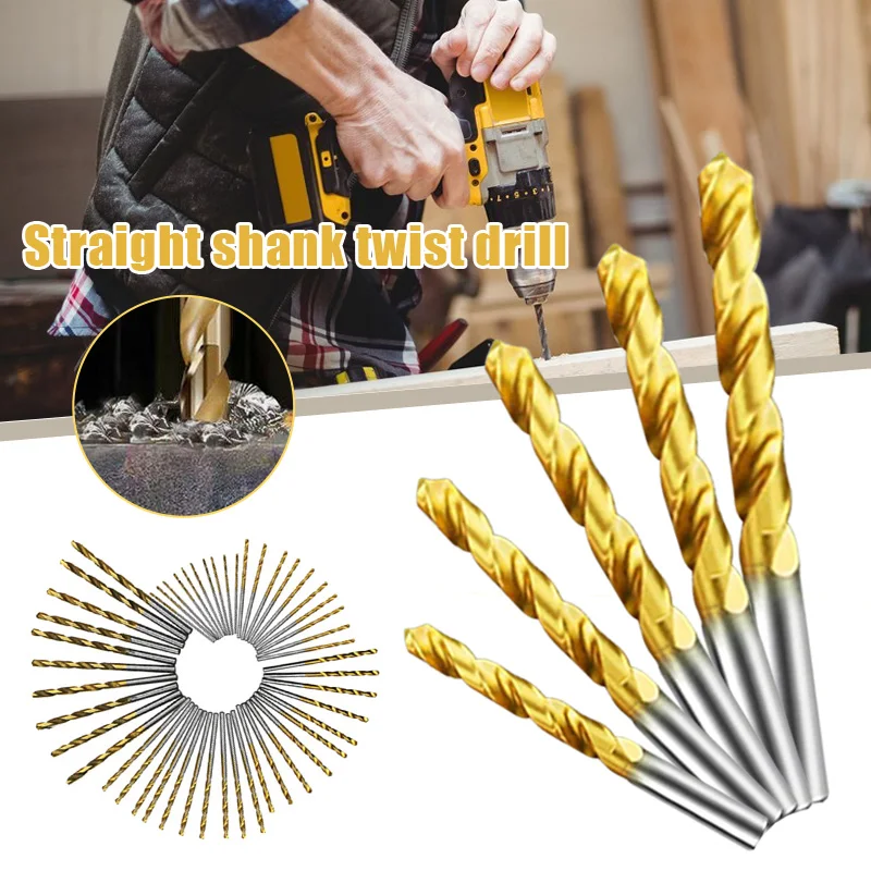 

HSS Drilling Hole Thread Drill Bit Set Drilling Wood Plate Beads Ball Tool Woodworking Drill Bit Kit L9