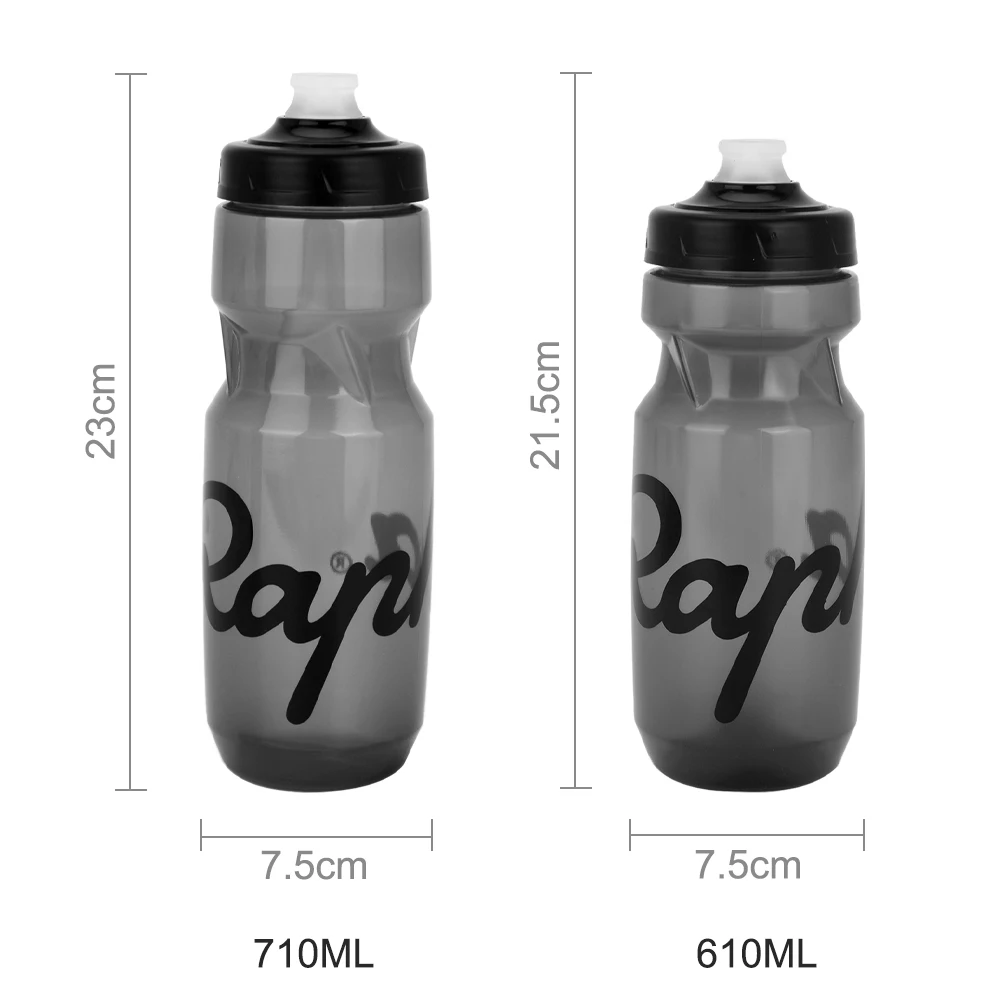 

Rapha 610/710ml Cycling Water Bottle Squeezable Safety Durable Silicone Nozzle Non-Toxic Sport Cup For Cycling Running Camping