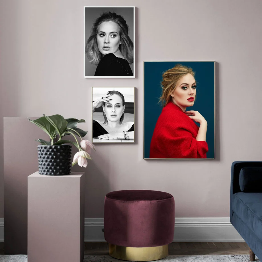 

Adele плакат музыка певица звезда холст картина плакаты и принты настенное искусство картины для спальни Декор без рамки