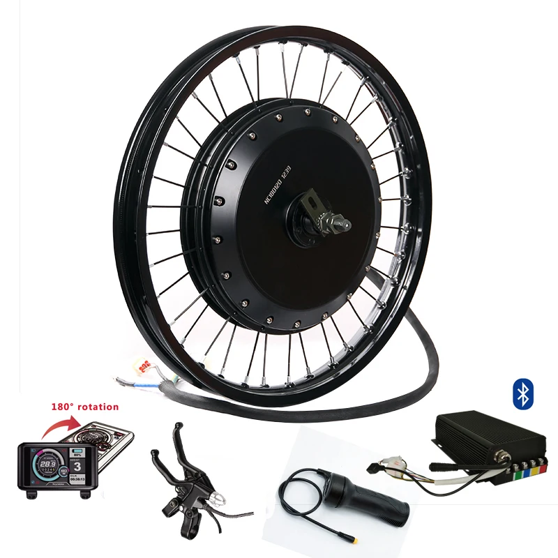 

Instantaneous power 12kw -15kw 8000w electric bike hub motor kit ebike conversion kit 8000w electric bicycle kit