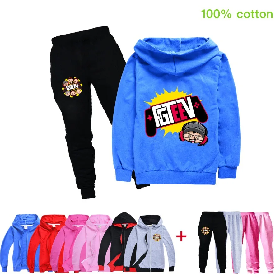 Детская куртка FGTeeV пуловер с воротником зрения для семейных игр мальчиков и