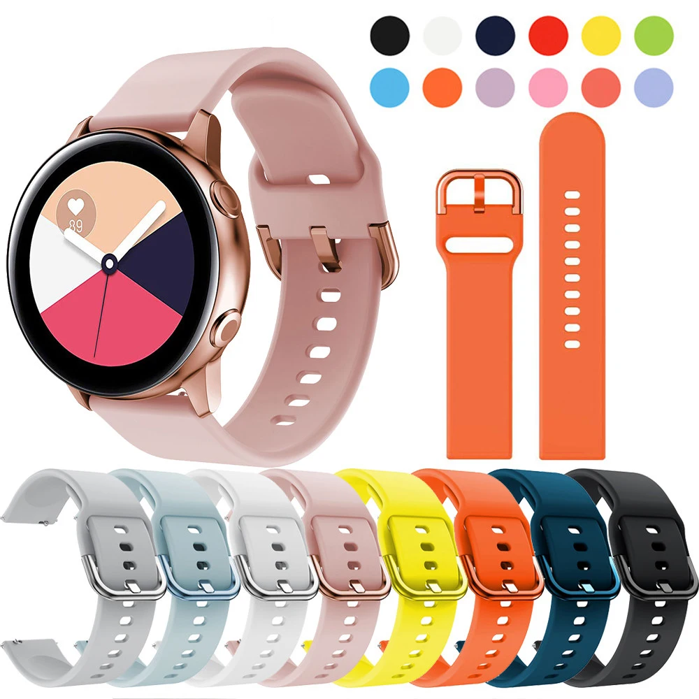 Ремешок для наручных часов браслет Samsung galaxy watch active 2 40 мм 44 3 41 42 20 мм|Ремешки часов|