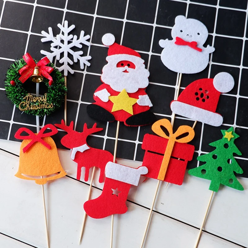 

2022 Рождественская елка, украшение для торта, выпечка, набор для торта, подключение к рождественскому торту