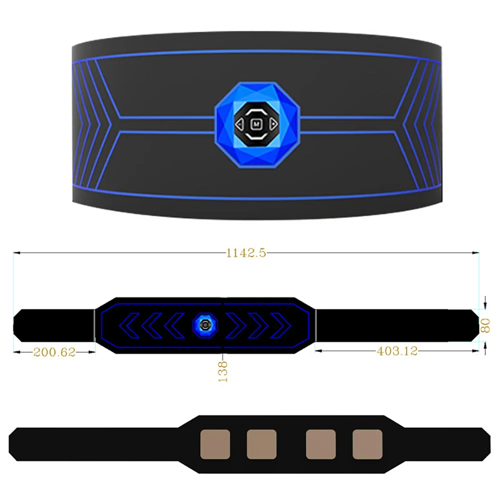 EMS AB стимулятор тела пояс для похудения Recahrgeable гель-Бесплатная тренажер пресса