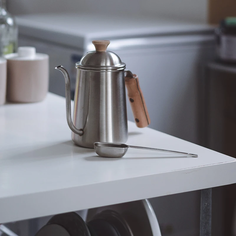 

Outdoors Camping Stove Top Stainless Steel Coffee and Tea Pour Over Kettle Hand Drip Pot Long Narrow Spout Water Boiler Gear