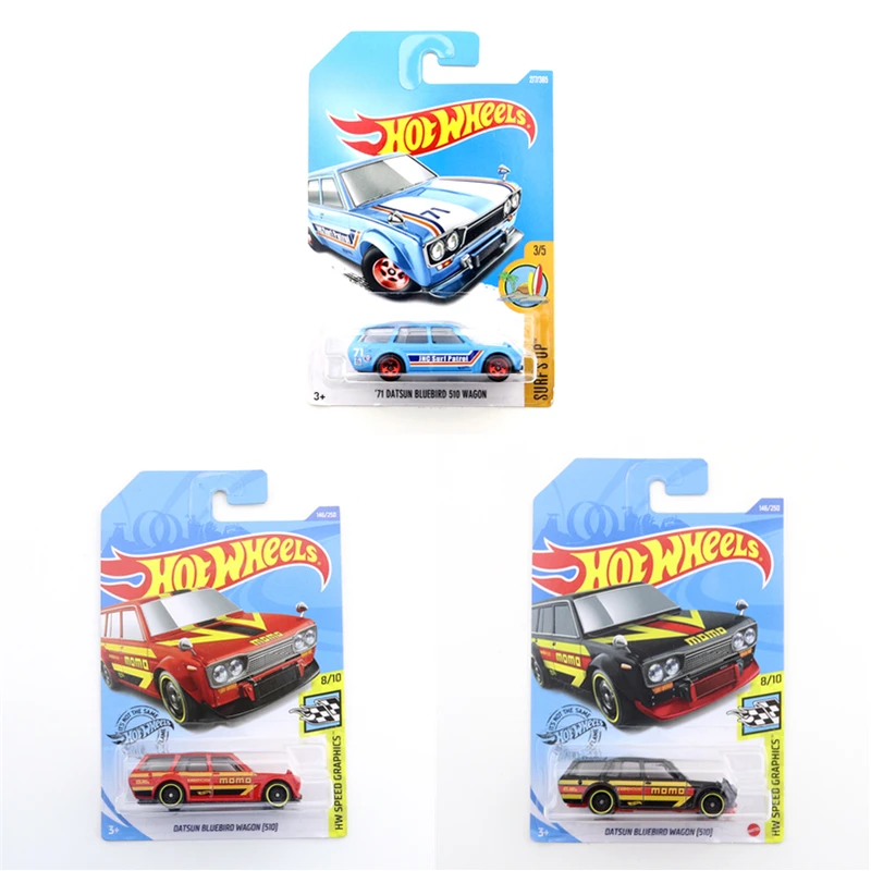 

2020-146 DATSUN BLUEBIRD WAGON 510 оригинальные горячие колеса Мини Сплав купе 1/64 металл литья под давлением модель автомобиля детские игрушки подарок