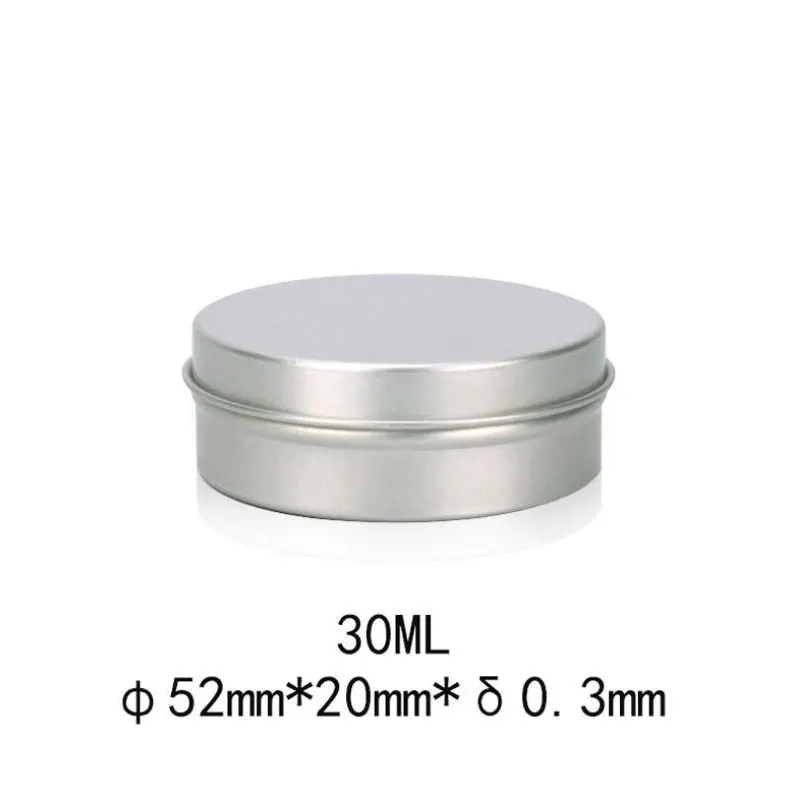 Металлические алюминиевые пустые косметические контейнеры 30 мл банка для свечей