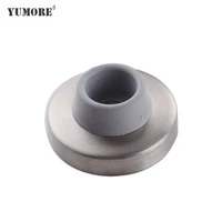 yumore door stopper 304 stainless steel wall mounted anti collision door stop round base doorstops for home office protect