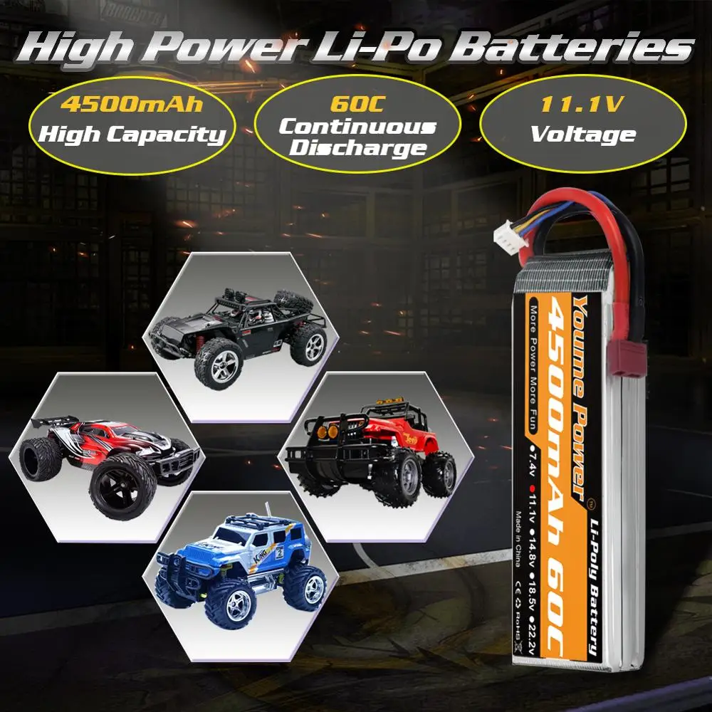 аккумулятор youme 3s 111 в липо 3300 мач 5200