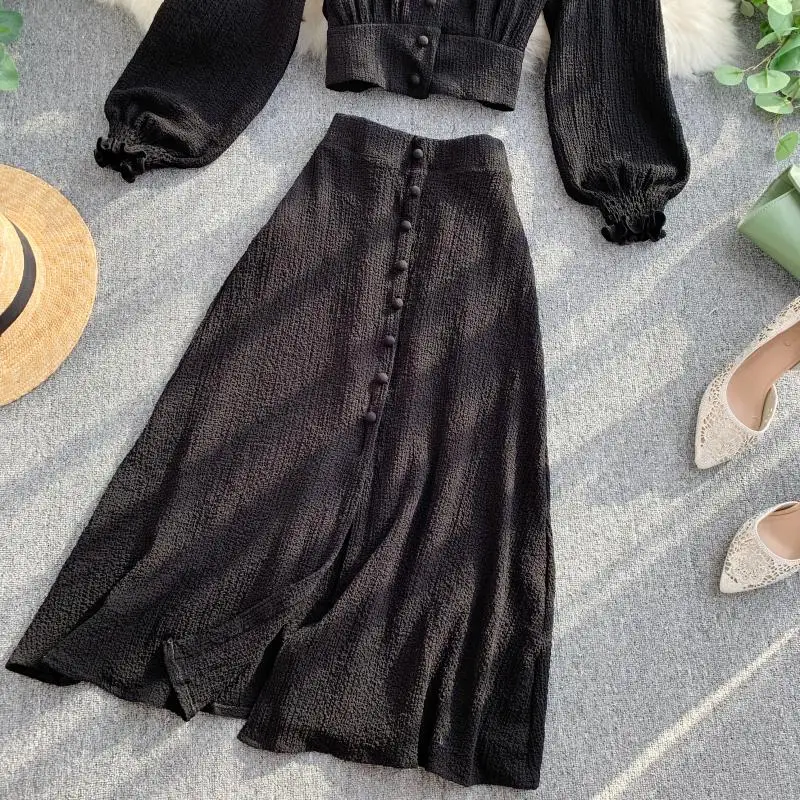 Осень/осень 2020 в винтажном стиле комплект из двух предметов элегантный красные