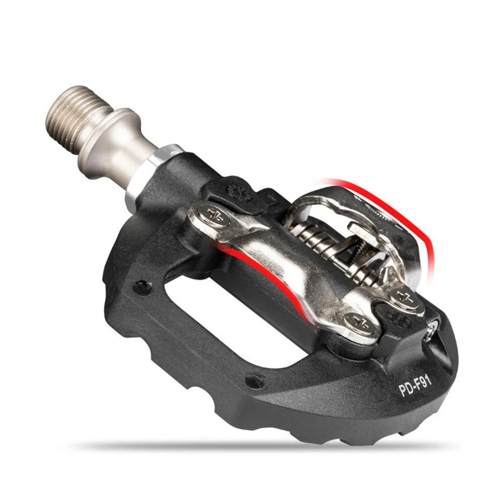 

MTB Mountain Bike Single Side Flat/SPD Self-Locking Pedals And SPD Pedal Cleats DU+Pailin Anti Slip Self Lock Designed