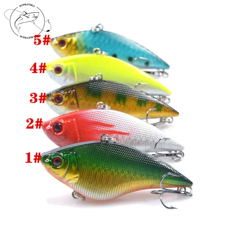 

3D Eyes Diving Depth 0.5-2.5 Meters Fishing Lure Hard Bait 16g/7cm Artificial VIB Anti-Corrosion Bionic Plastic Fishing Bait