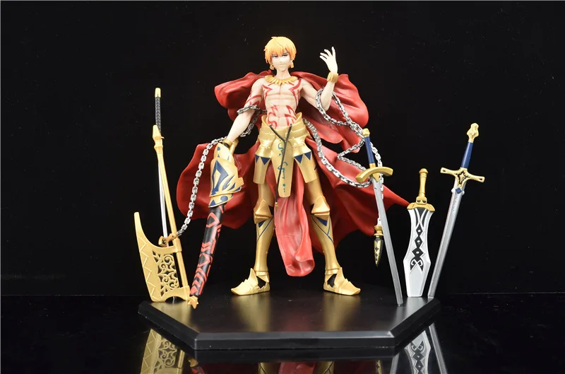

Фигурки героев из ПВХ FGO Gilgamesh Archer, стоящая модель 260 мм, игрушки для кукол