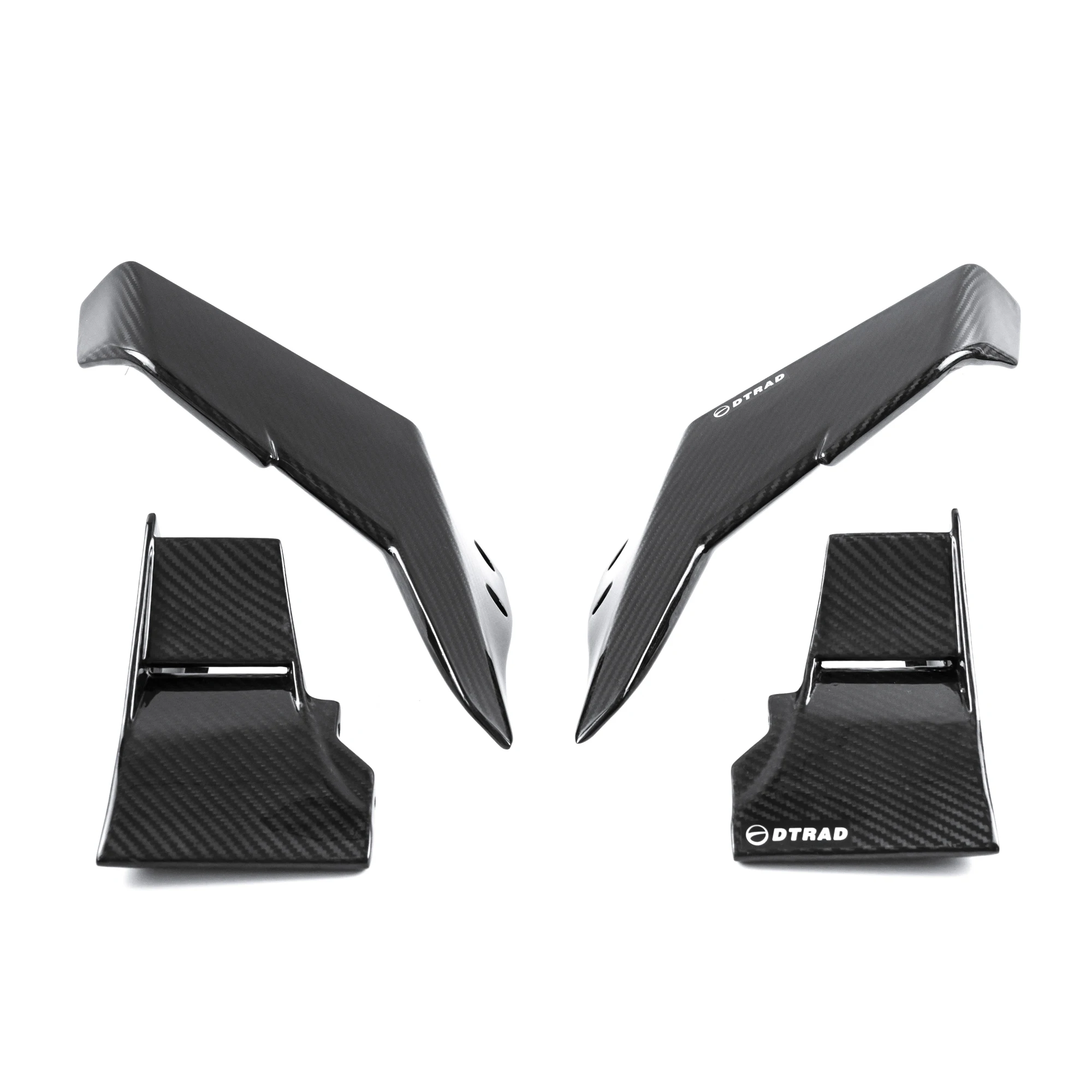 

Дефлектор крыльев второго поколения, подходящий для KAWASAKI NINJA H2 H2R 2016-2023, верхние нижние крылья из 100% углеродного волокна