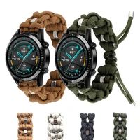 umbrella rope braided watch band for samsung gear s3 classicfrontier active 2 44mm 40mm bracelet for huawei watch 2 sport strap