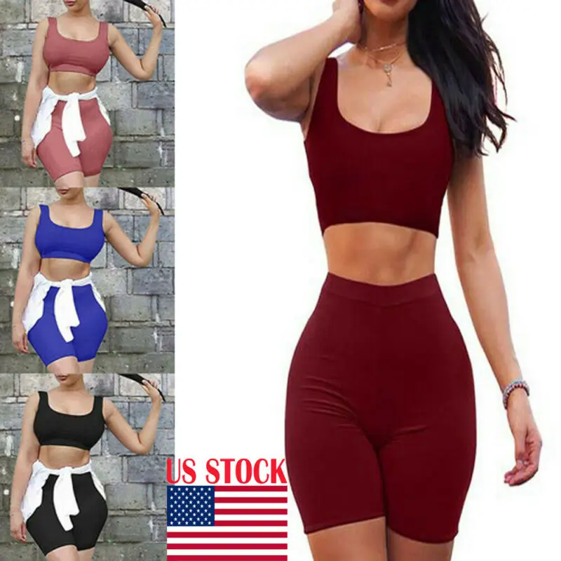 Женский комплект для йоги из 2 предметов женское платье двух укороченный топ и