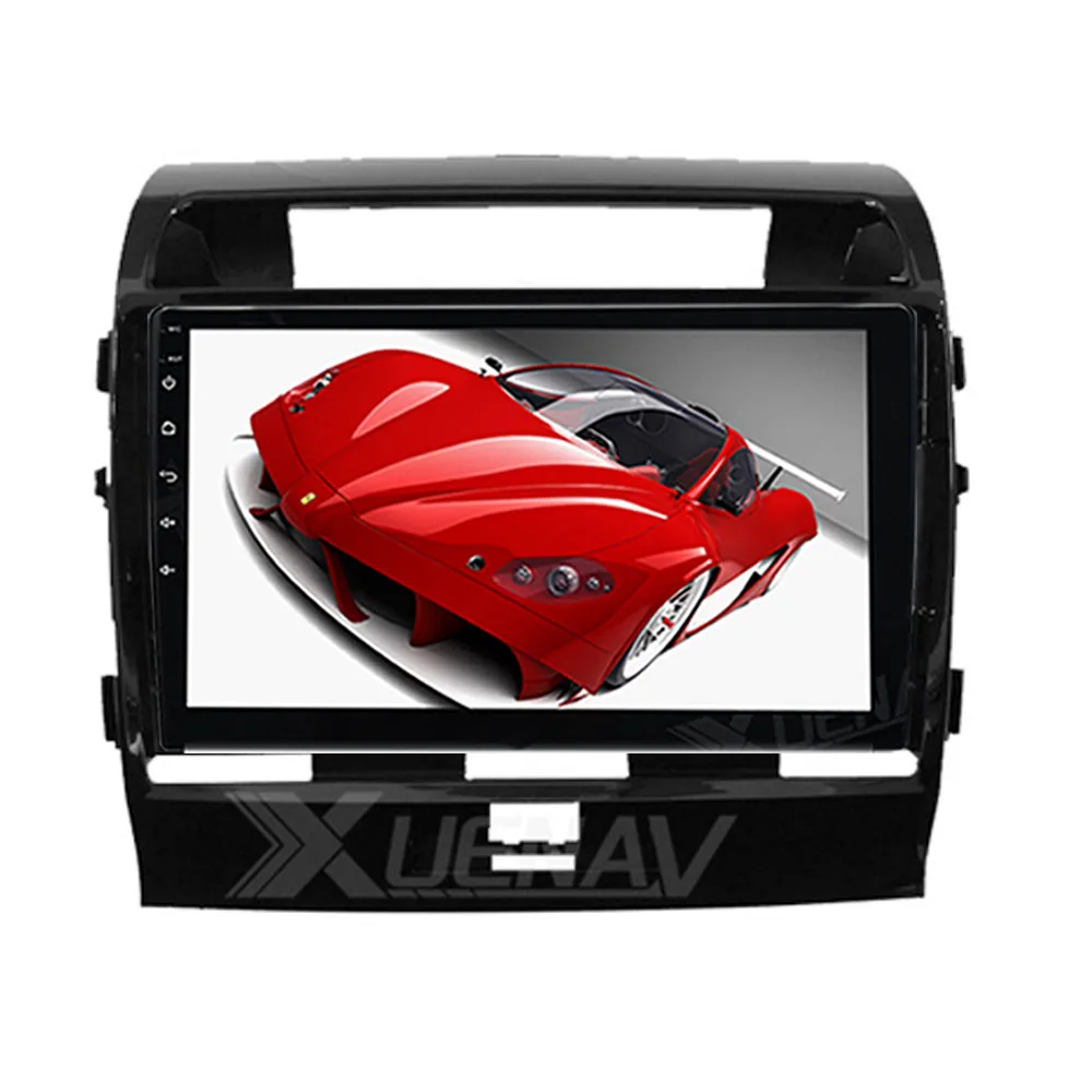 

Комплект панелей установочный каркас автомобильный Стайлинг Автомагнитола Мультимедийная панель двойная Din Автомобильная радиоустановка fascia Для Toyota Land Cruiser 2008