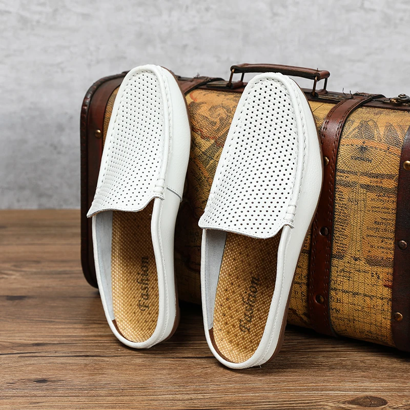 Туфли мужские из натуральной кожи роскошные Брендовые повседневные полуботинки