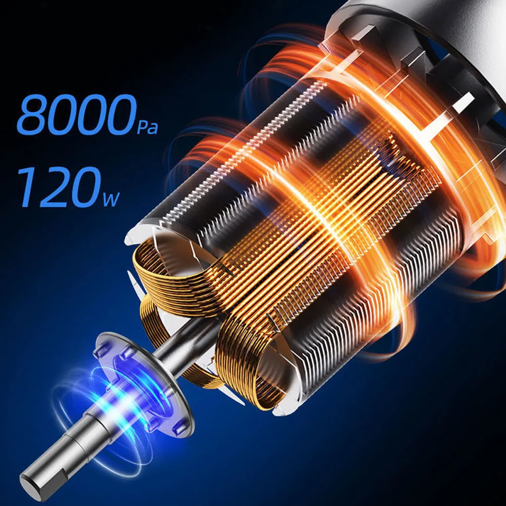 

AMYGOJJ Car Vacuum Cleaner Charging Vacuum Wet Wireless Dry Handheld Vacuum Powerful Suction Cordless Wet Dry Use Handheld