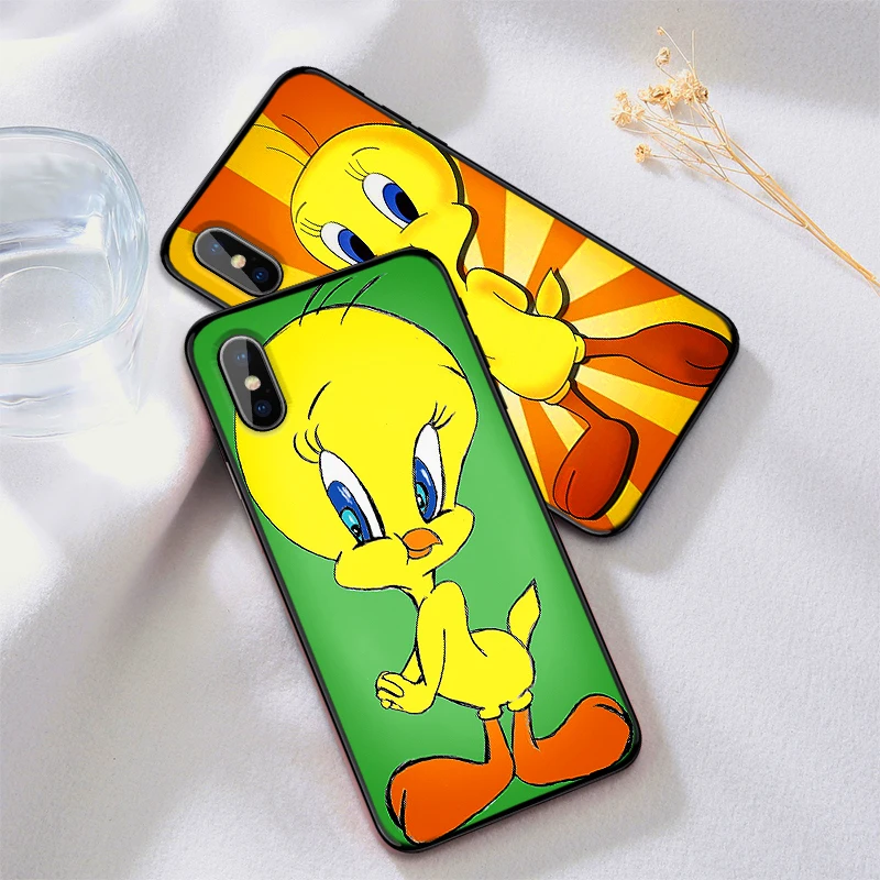 Птичка Твити Мягкий ТПУ чехол для Apple IPhone X XR XS MAX 5 5S 5C SE 6 S 7 8 Plus ipod touch силиконовый
