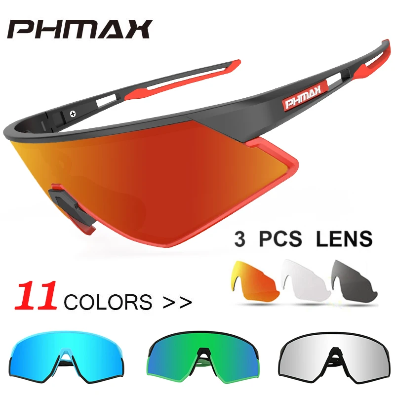 Солнцезащитные очки PHMAX поляризационные для мужчин и женщин, ультралегкие фотохромные, для спорта на открытом воздухе - изображение