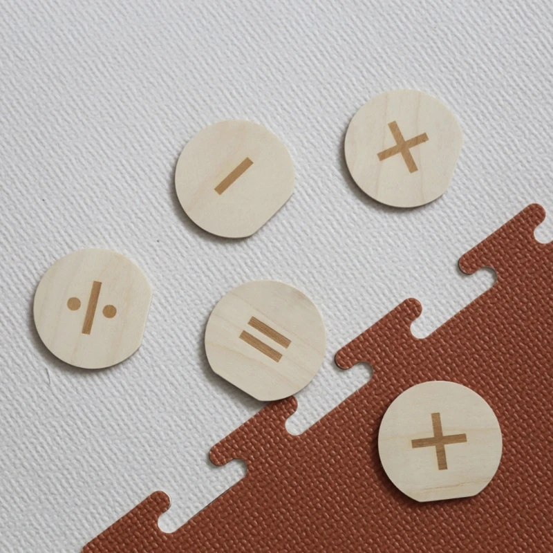 

Wooden Baby Month Milestone Card Newborn Birth Month Birthday Milestone Wooden Teether Baby Kids Photography Props Toy