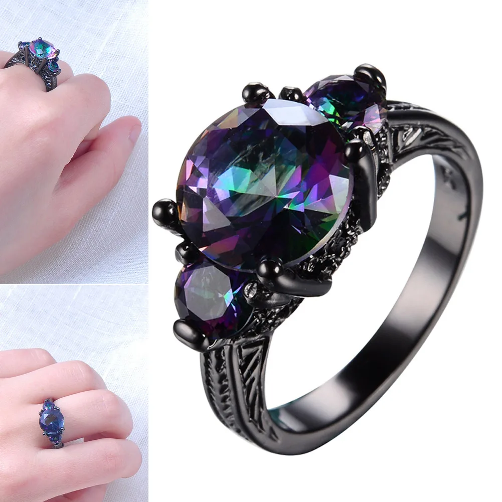 

Rings Women Colorful Alloy Zircon Finger Ring Jewelry Valentine's Wedding Gifts Кольца 2021 Тренд Парные Кольца Кольцо Мужское