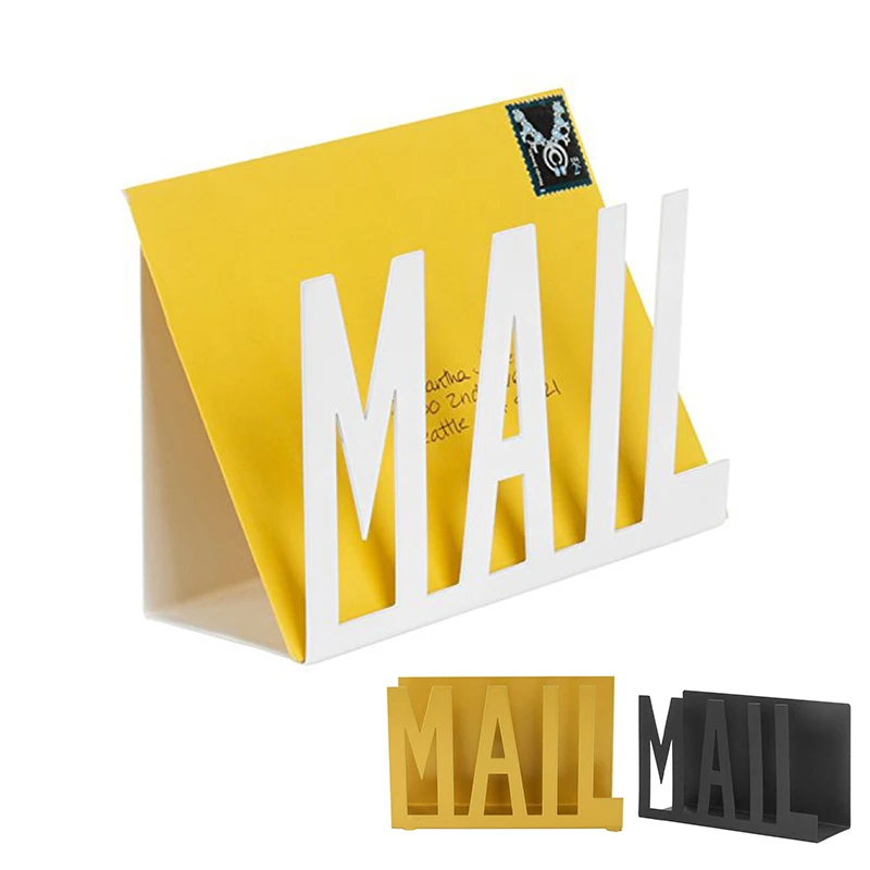 Креативный Настольный Железный Держатель для почтовых писем органайзер-конверт