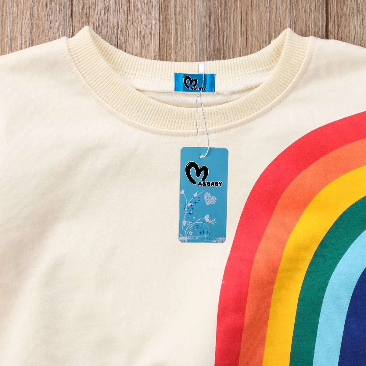 2021 Autumn Toddler Baby Girls Kids Sweatshirts Tops Long Sleeve Rainbow T-Shirt Sweatshirt Clothes Outfit 1-6Y