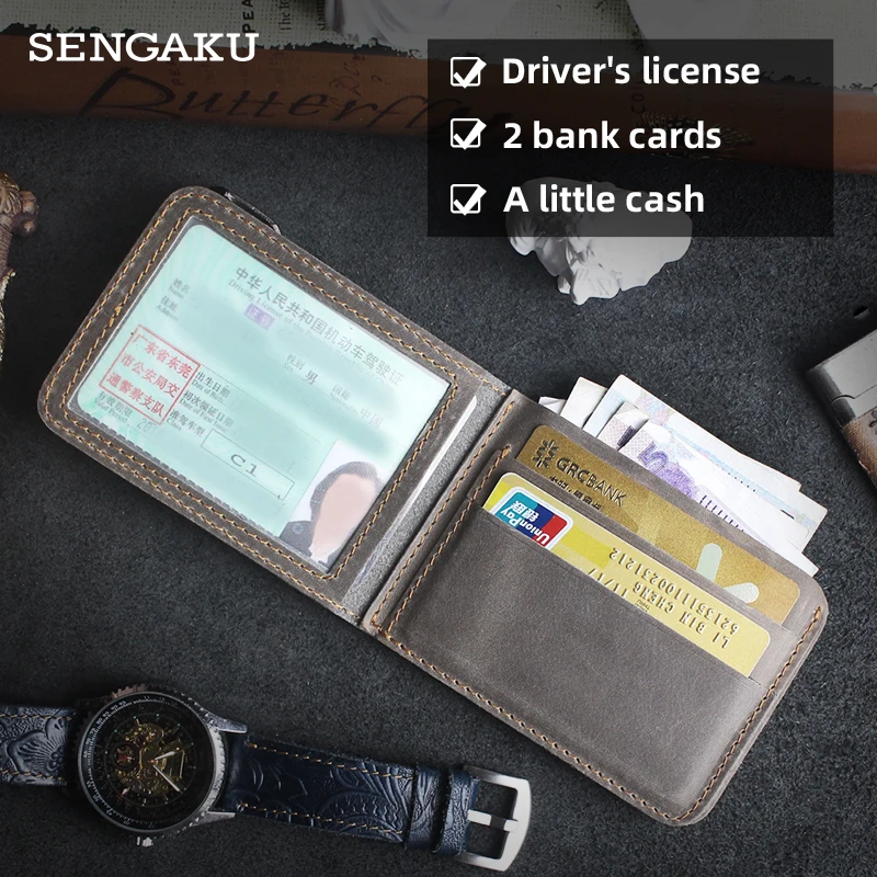 

Genuine Leather Auto Driver License Bag Car Driving Documents Card Credit Holder Passport Cover Case