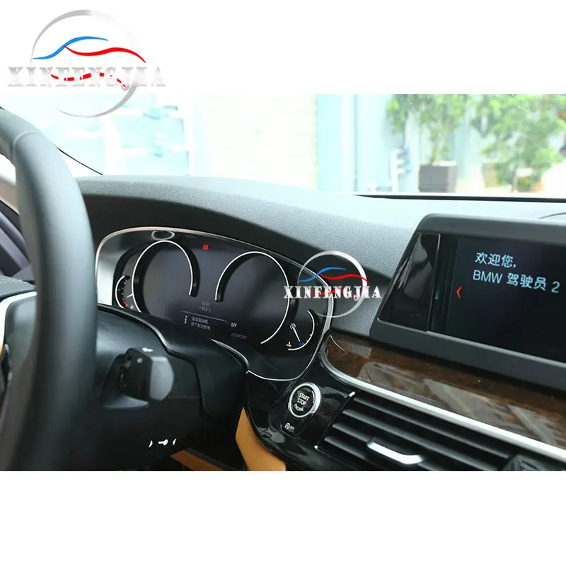 Хромированная АБС панель инструмента спидометра для BMW 5 Series 6GT G32 G30 17 19|Лепнина