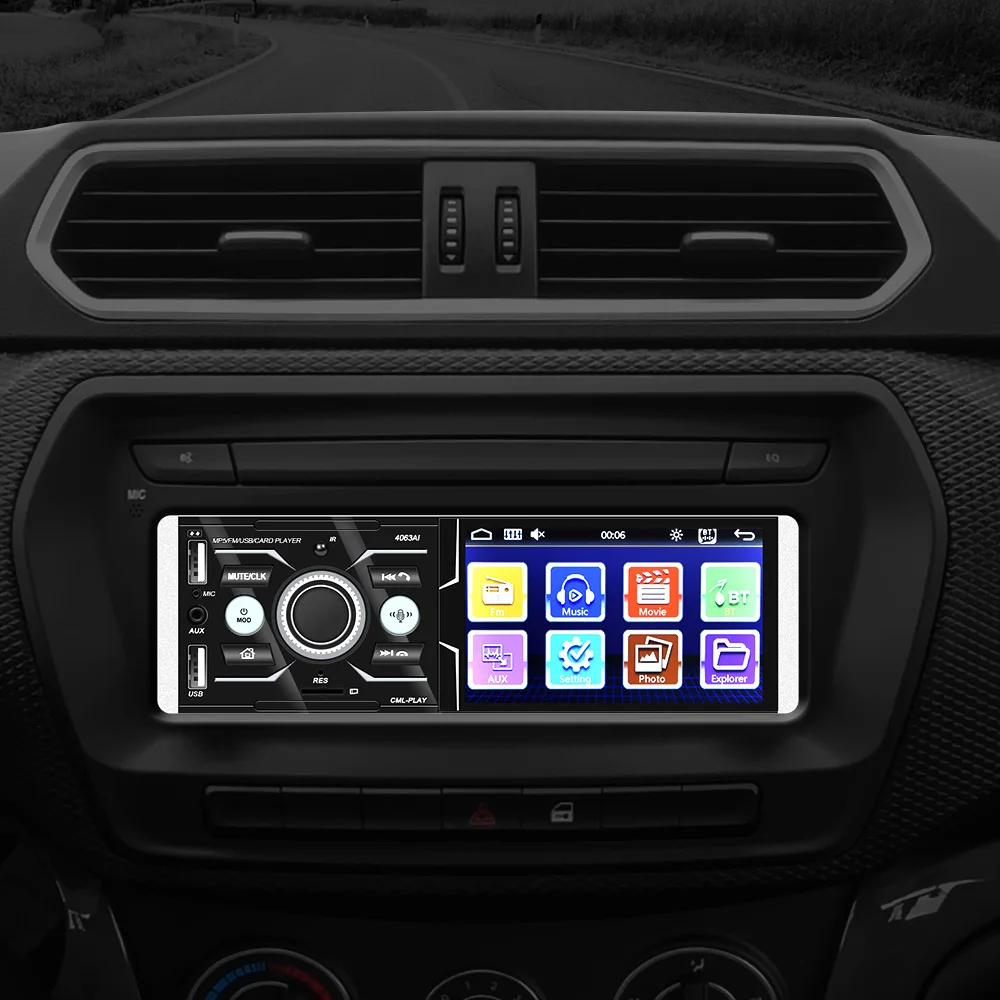 Автомобильный MP5 видео FM-радиоприемник мультимедийный Bluetooth 4 2 Голосовое