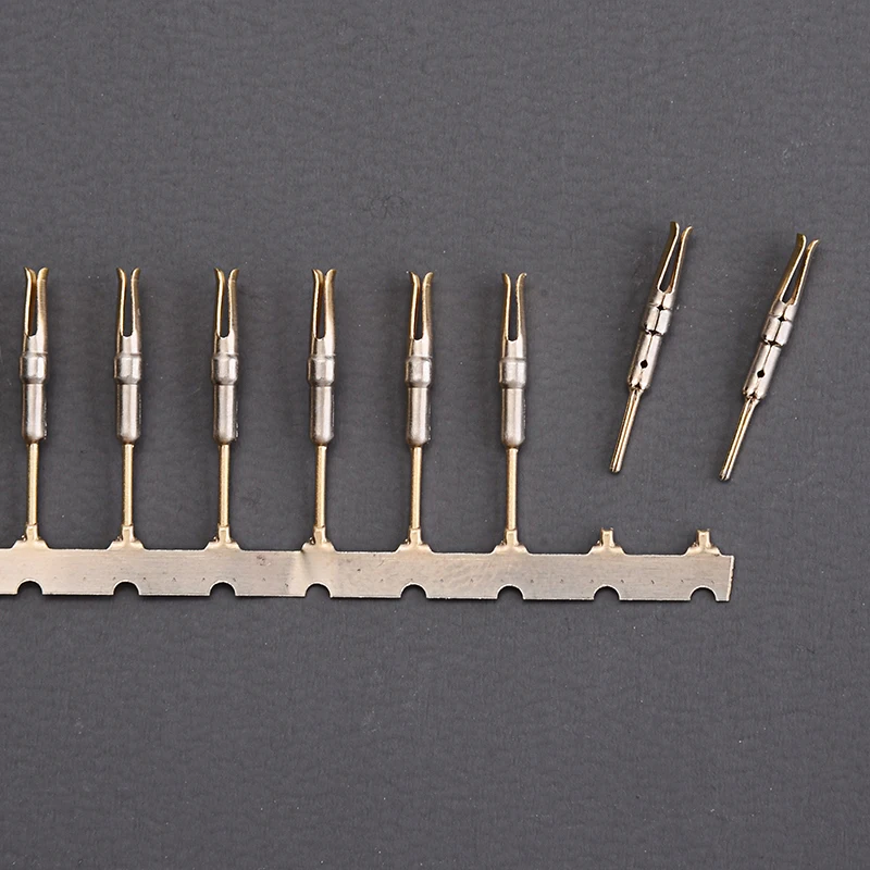 

50Pcs/Set Tube Socket Pins 1.0mm Tinned Brass Gold-plated IN-12 IN-18 IN-8 QS30-1 Durable Fluorescent Tube Socket Pins