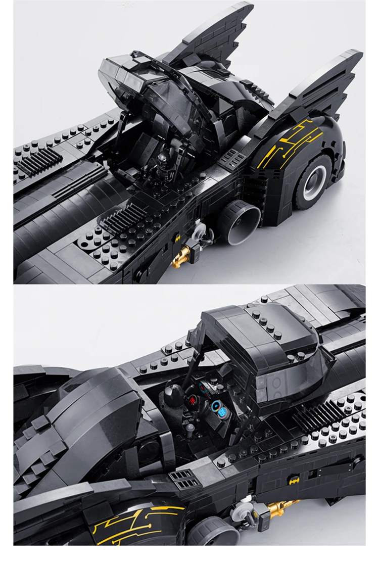 Decool 7144 Technic, новейший комплект совместимых автомобилей с бэтмобилем, объемные блоки, MOC-15506 кубики DC Super Heroes