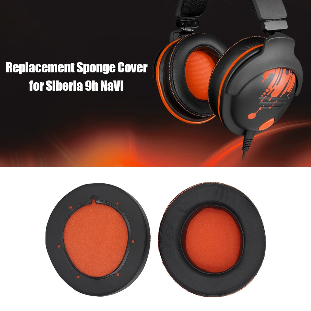 

1 Pair Headphone Ear Pad for SteelSeries 9H Sponge Earphone Cover Earphone Accessories for Siberia 9h NaVi Gaming Headset