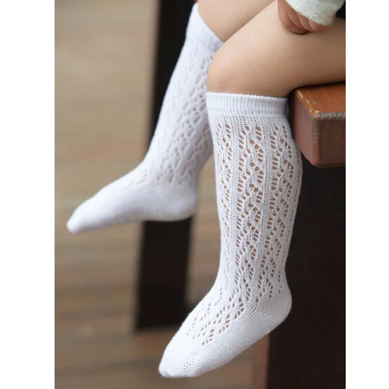 Детские хлопковые гольфы до колена на возраст 0 4 года|Колготки и чулки| |