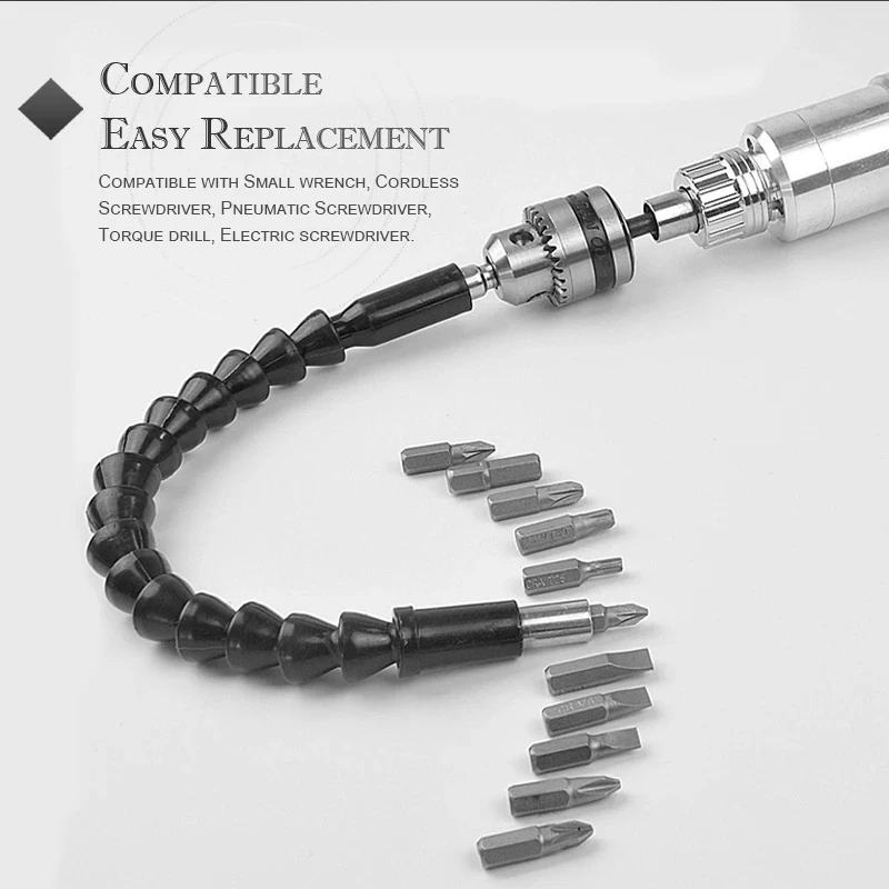 295mm Flexible Shaft Bit Extention Screwdriver Drill Holder Connect Link for Electronic High Quality | Инструменты